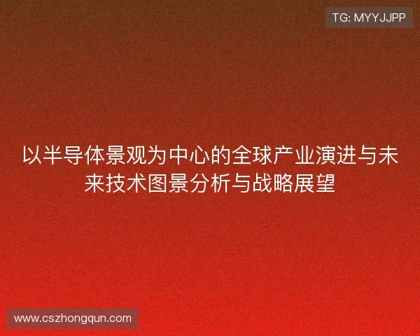 以半导体景观为中心的全球产业演进与未来技术图景分析与战略展望 以半导体景观为中心的全球产业演进与未来技术图景分析与战略展望